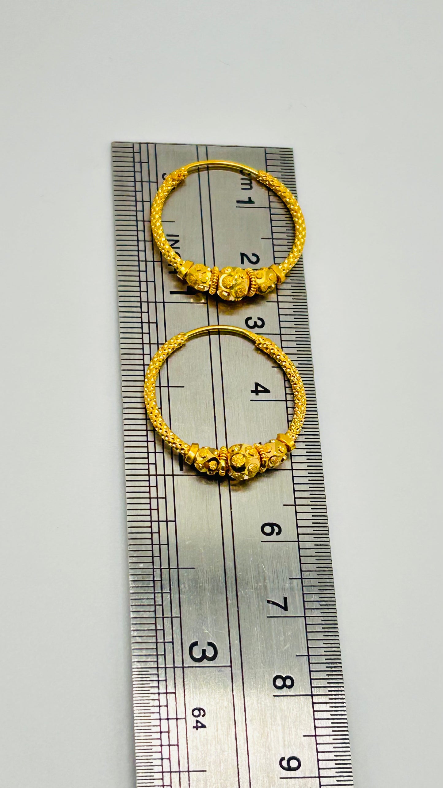 22ct Gold Earrings – 3.3g, Hallmarked