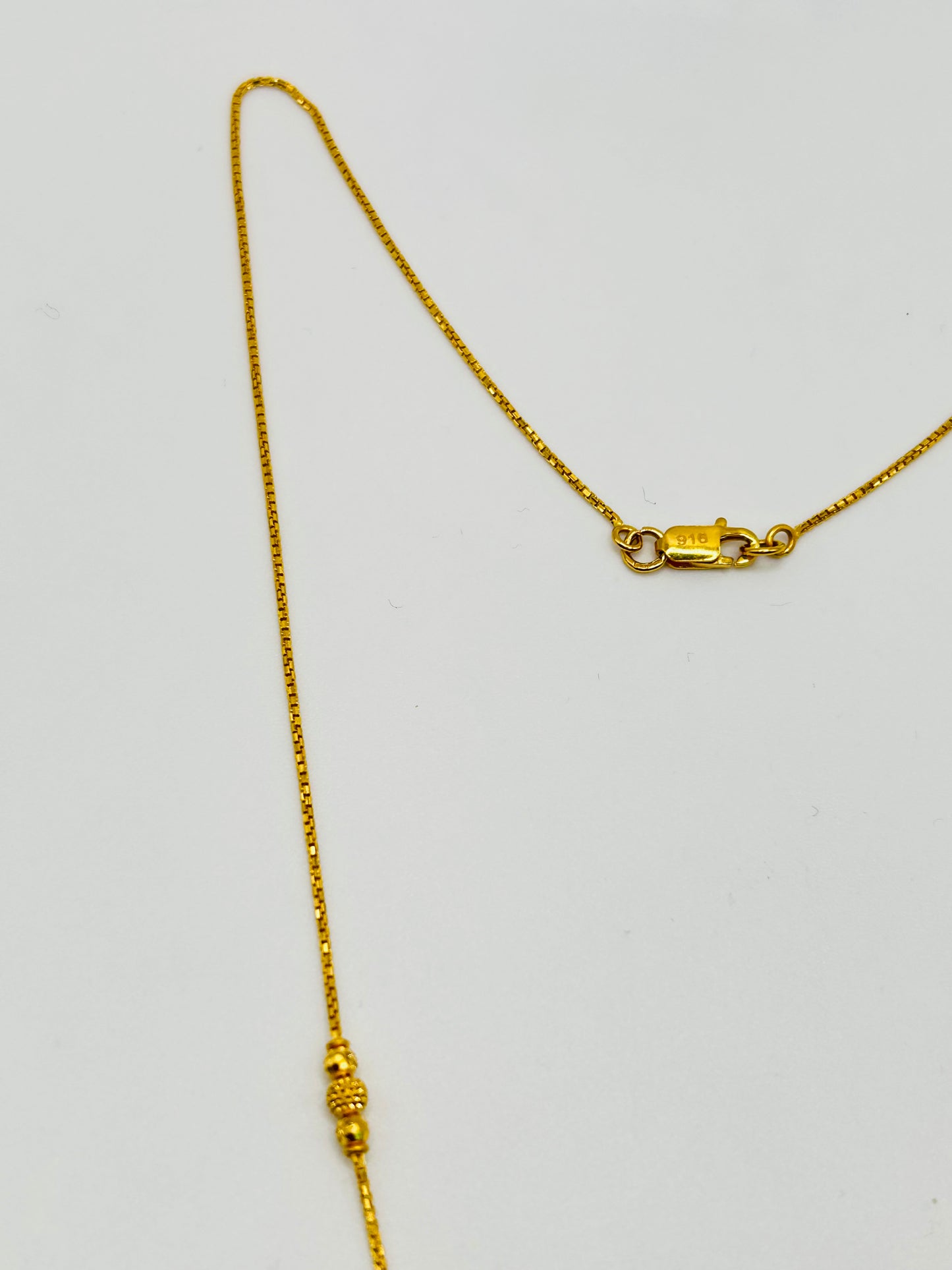 22ct Gold Necklace – 6.1g, 20 Inches (Hallmarked)