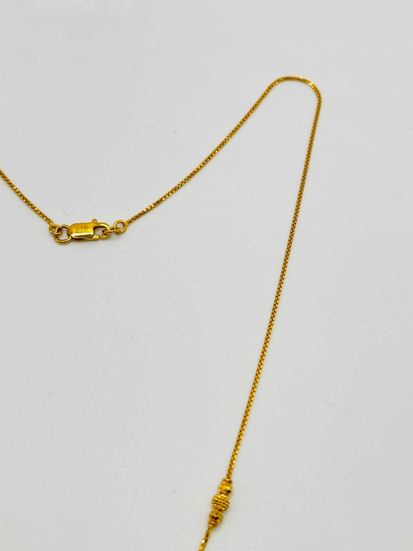 22ct Gold Necklace – 6.1g, 20 Inches (Hallmarked)