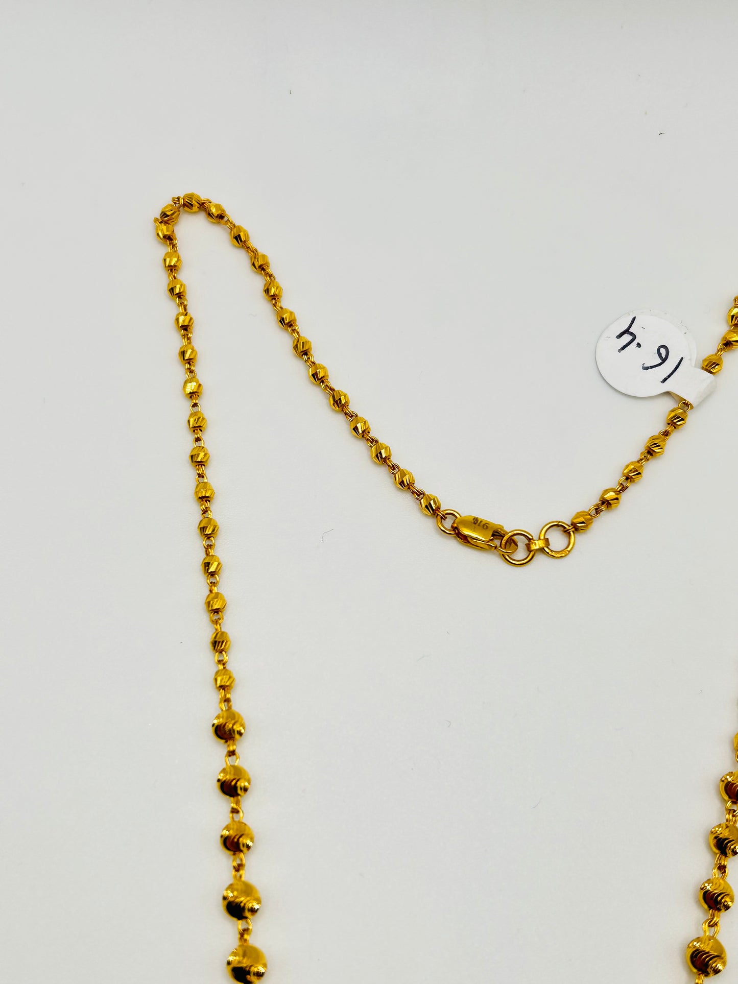 22ct Gold Mala/Necklace β 16.4g 20 inch (Hallmarked)