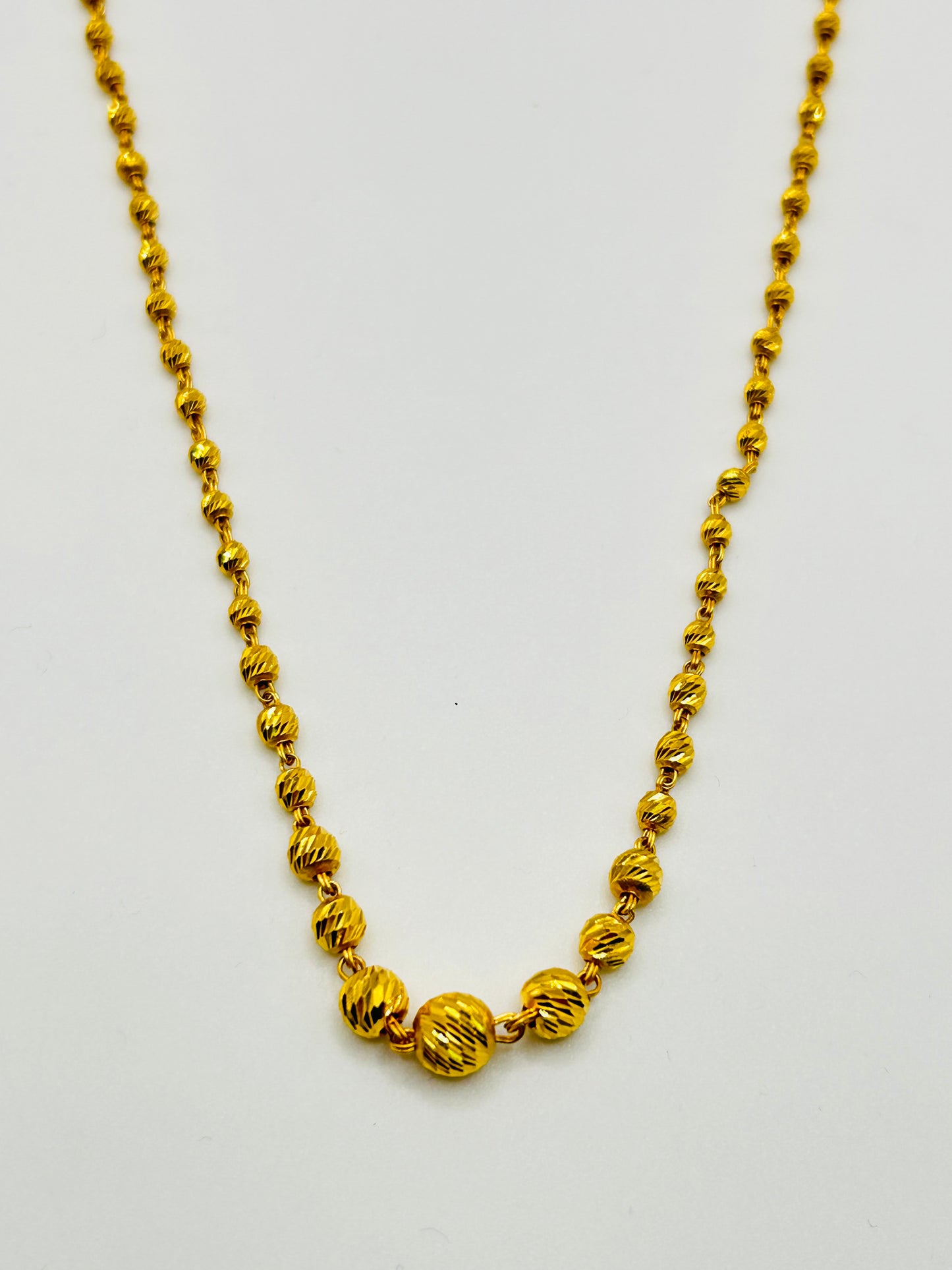 22ct Gold Mala/Necklace – 11.6g 20 inch (Hallmarked)