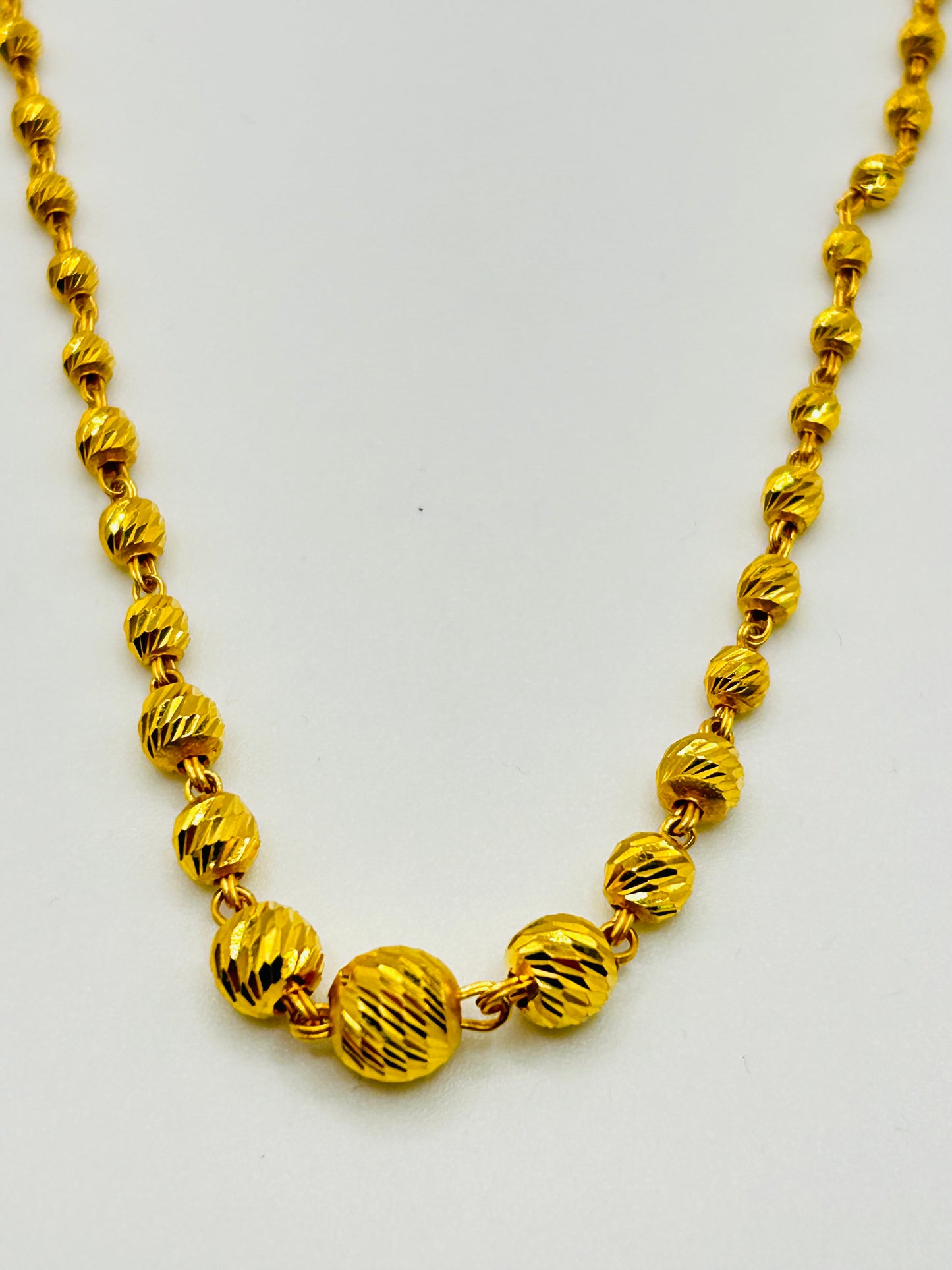 22ct Gold Mala/Necklace – 11.6g 20 inch (Hallmarked)