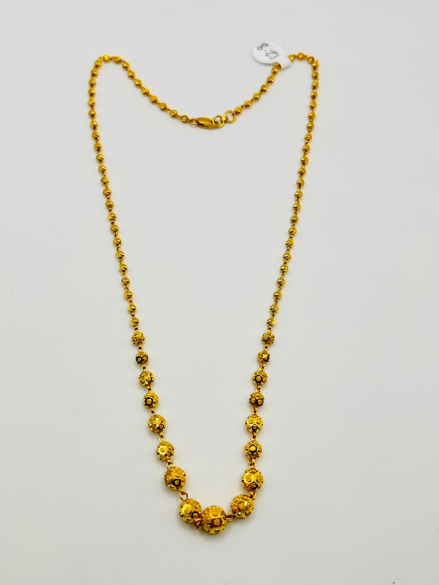 22ct Gold Mala/Necklace β 12.8g (Hallmarked)