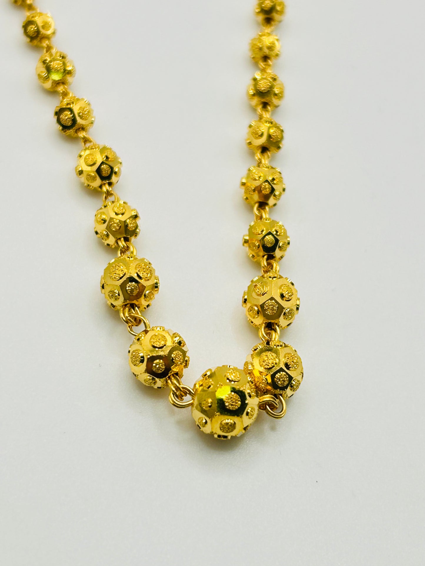 22ct Gold Mala/Necklace β 12.8g (Hallmarked)