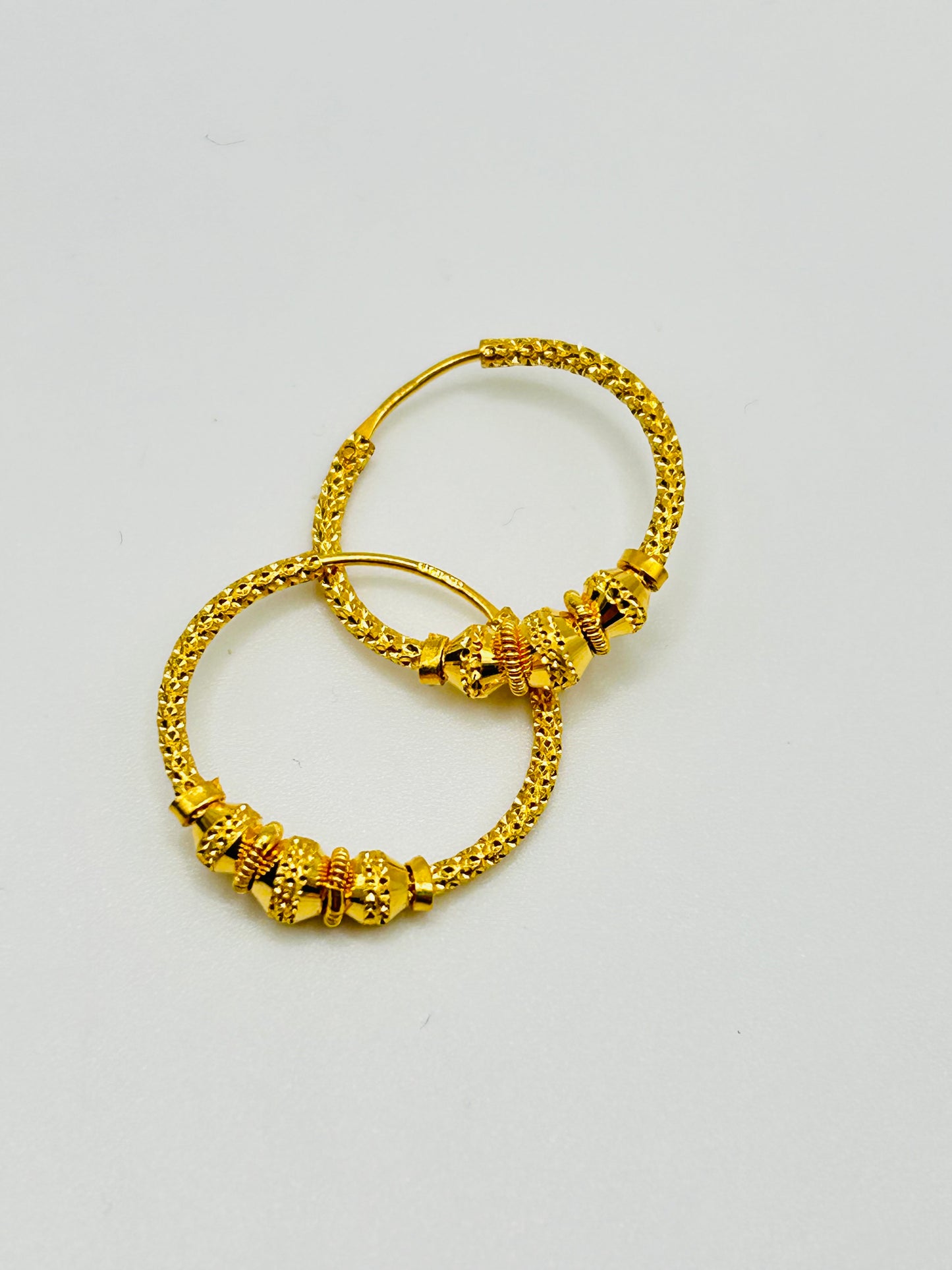 22ct Gold Earrings – 2.8g (Hallmarked)