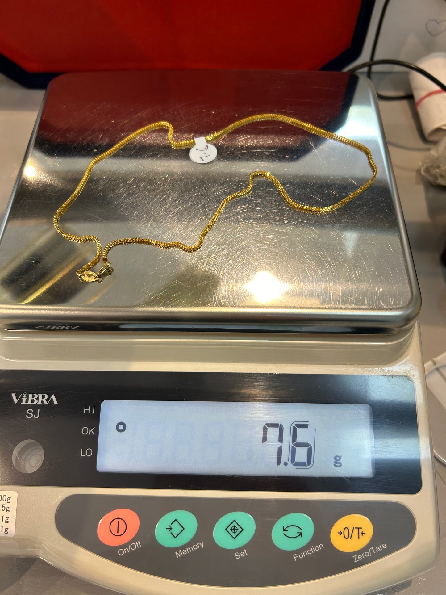 22ct Gold Chain – 7.6g, 18" Hallmarked