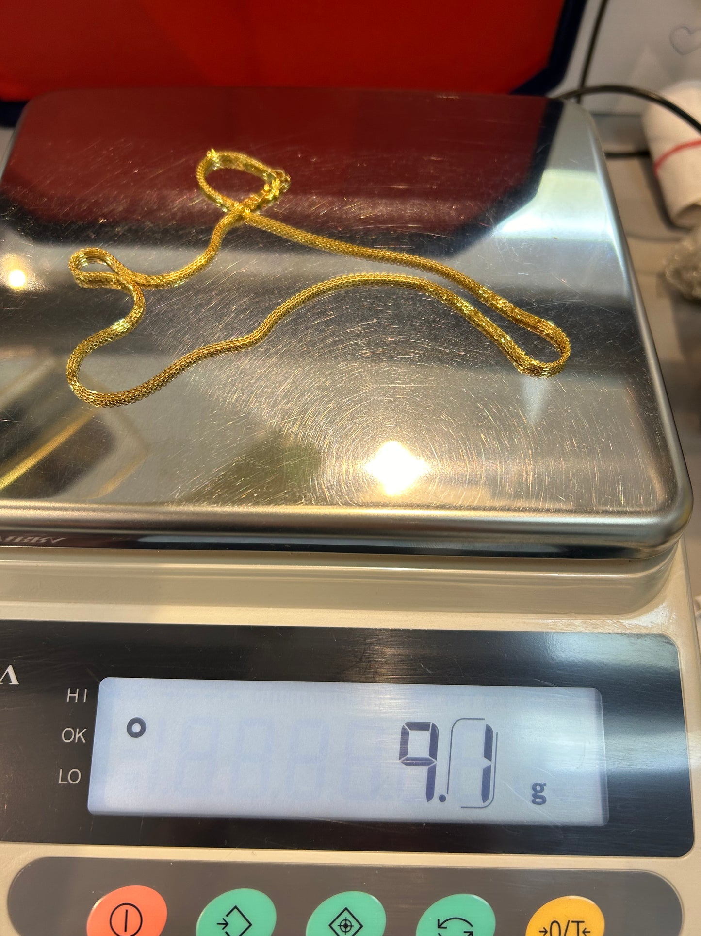22ct Gold Chain – 9.1g, Hallmarked, 18 inch