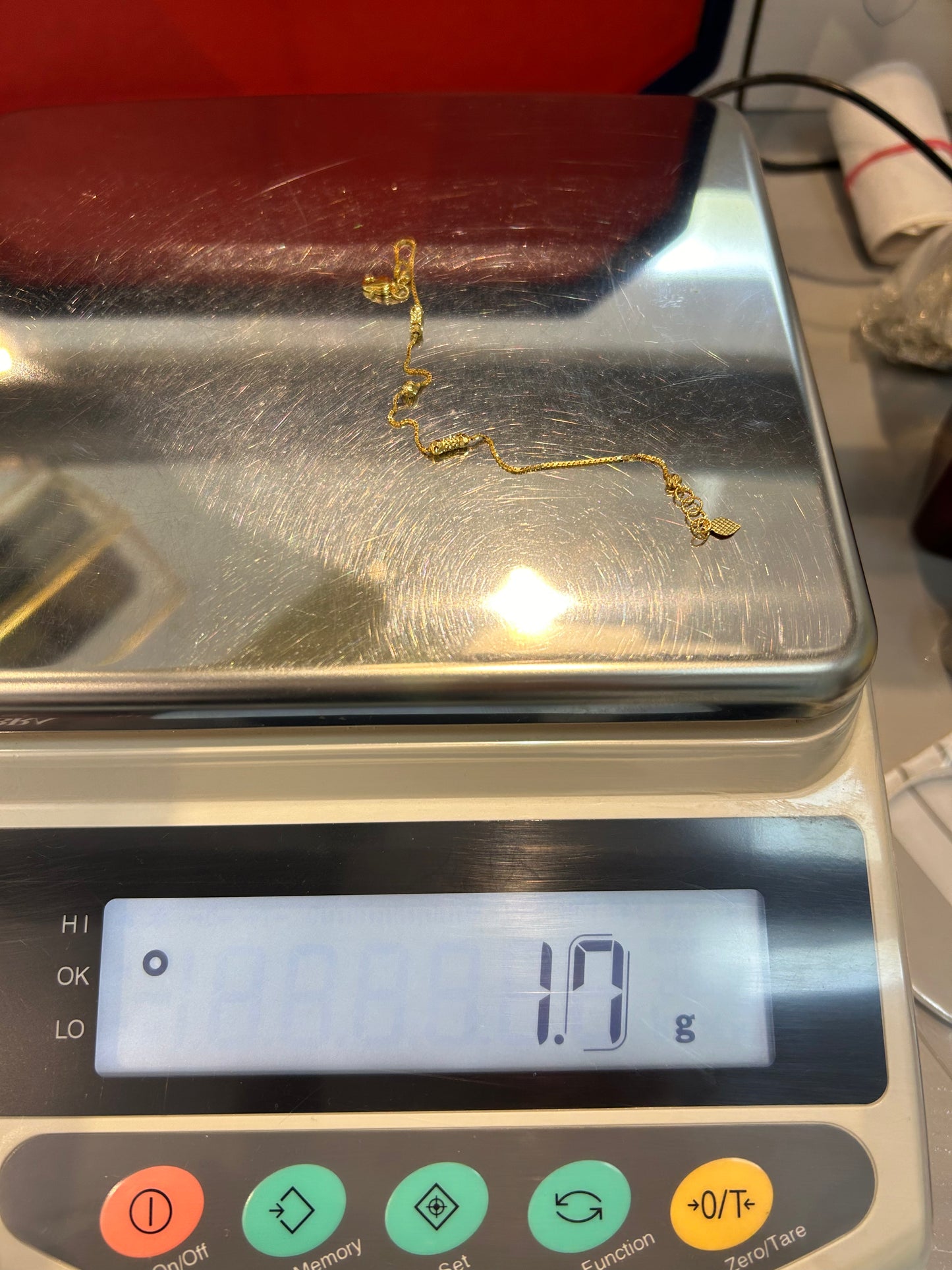 22ct Gold Bracelet – 1.7g, Hallmarked, 7 inch