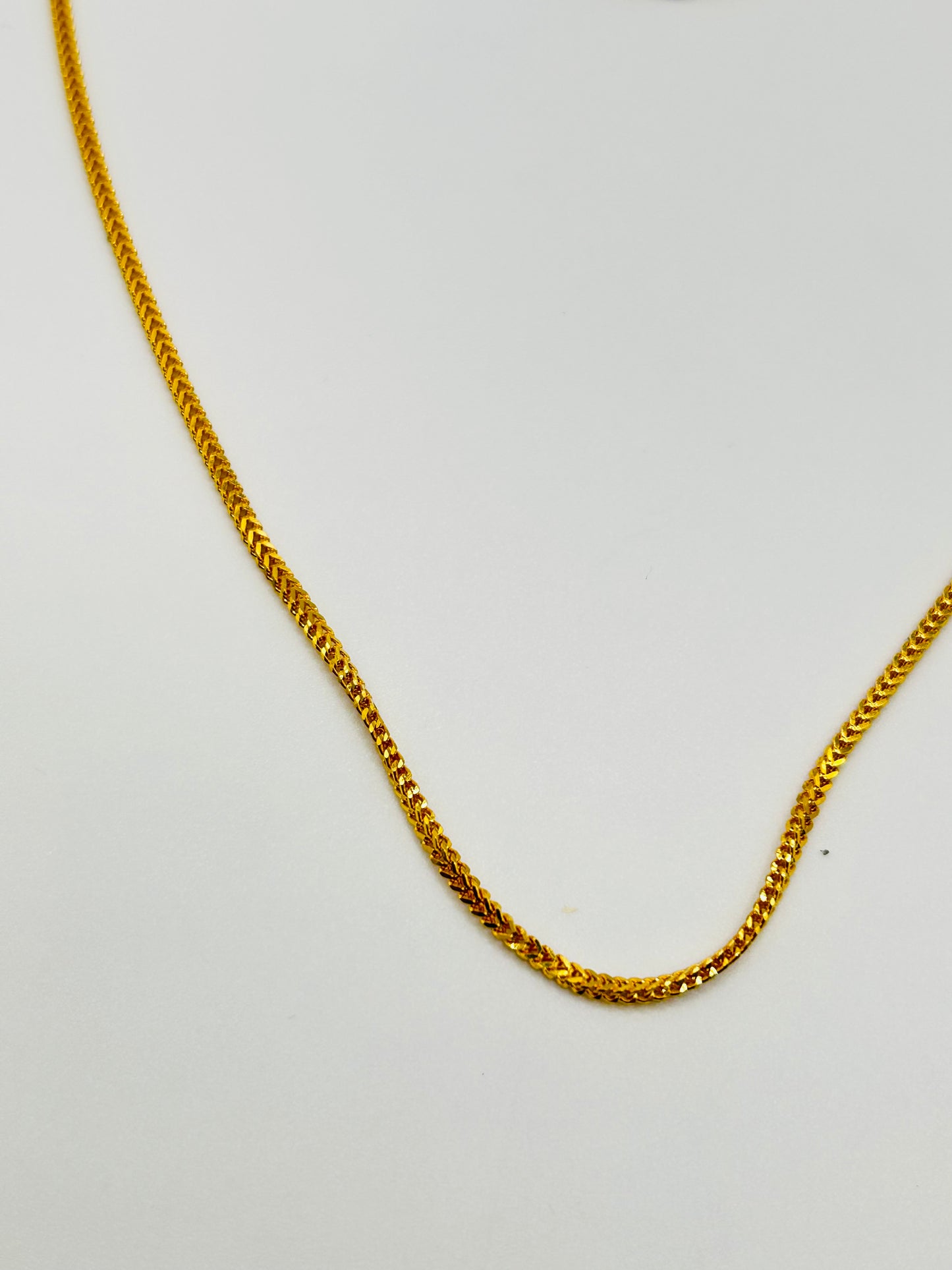22ct Gold Chain – 7.6g, 18" Hallmarked