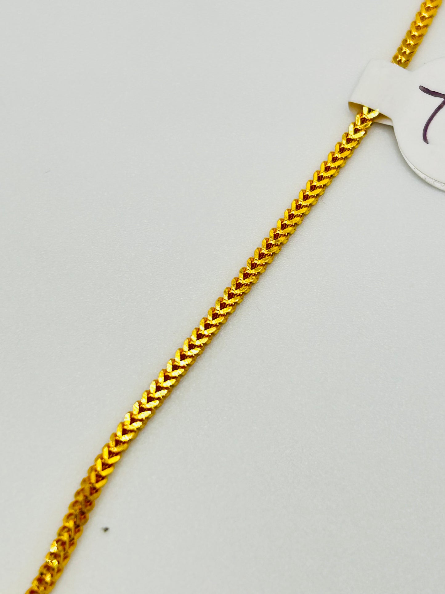 22ct Gold Chain – 7.6g, 18" Hallmarked