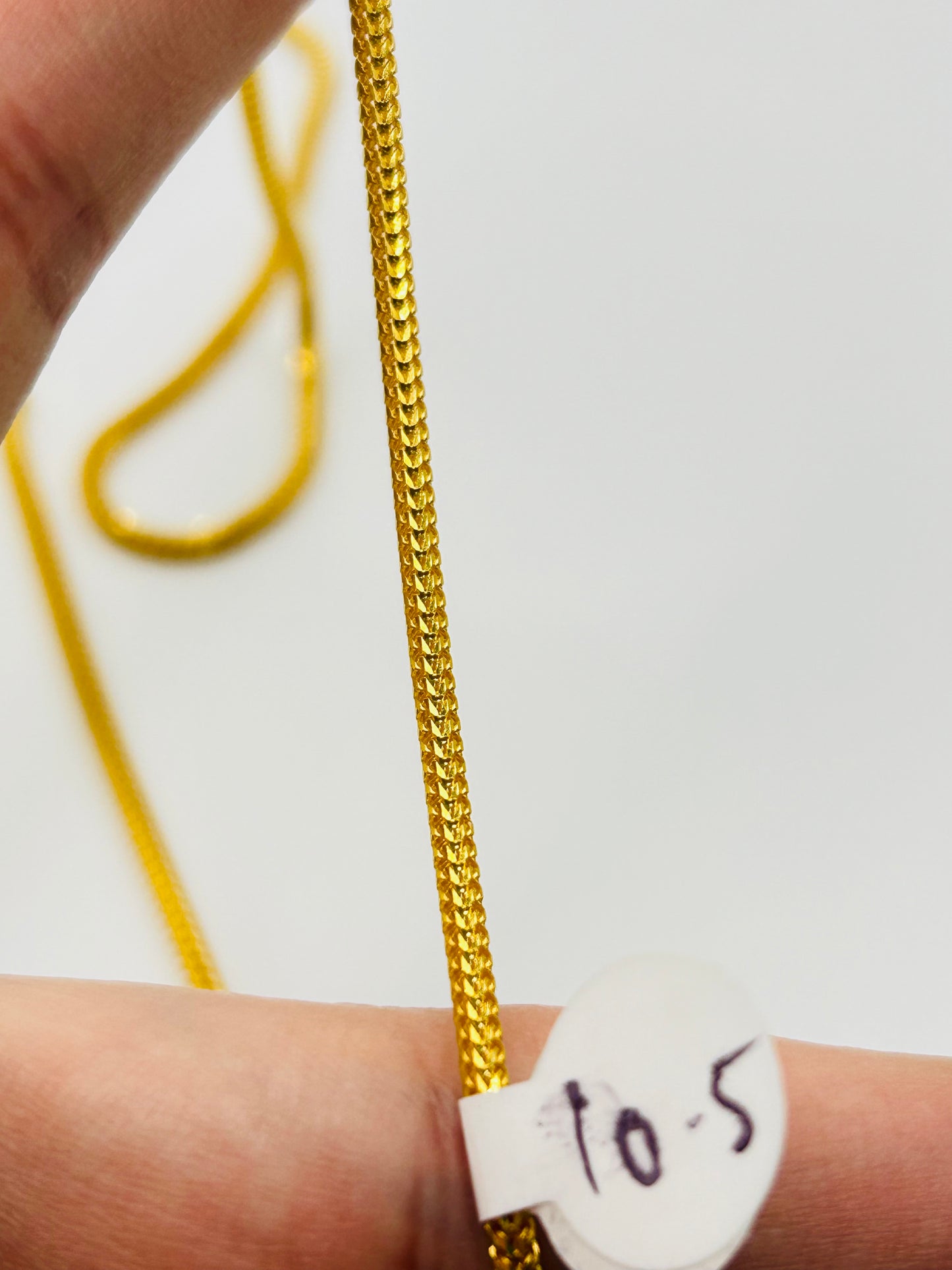 22ct Gold Chain – 10.6g, Hallmarked, 20 inch