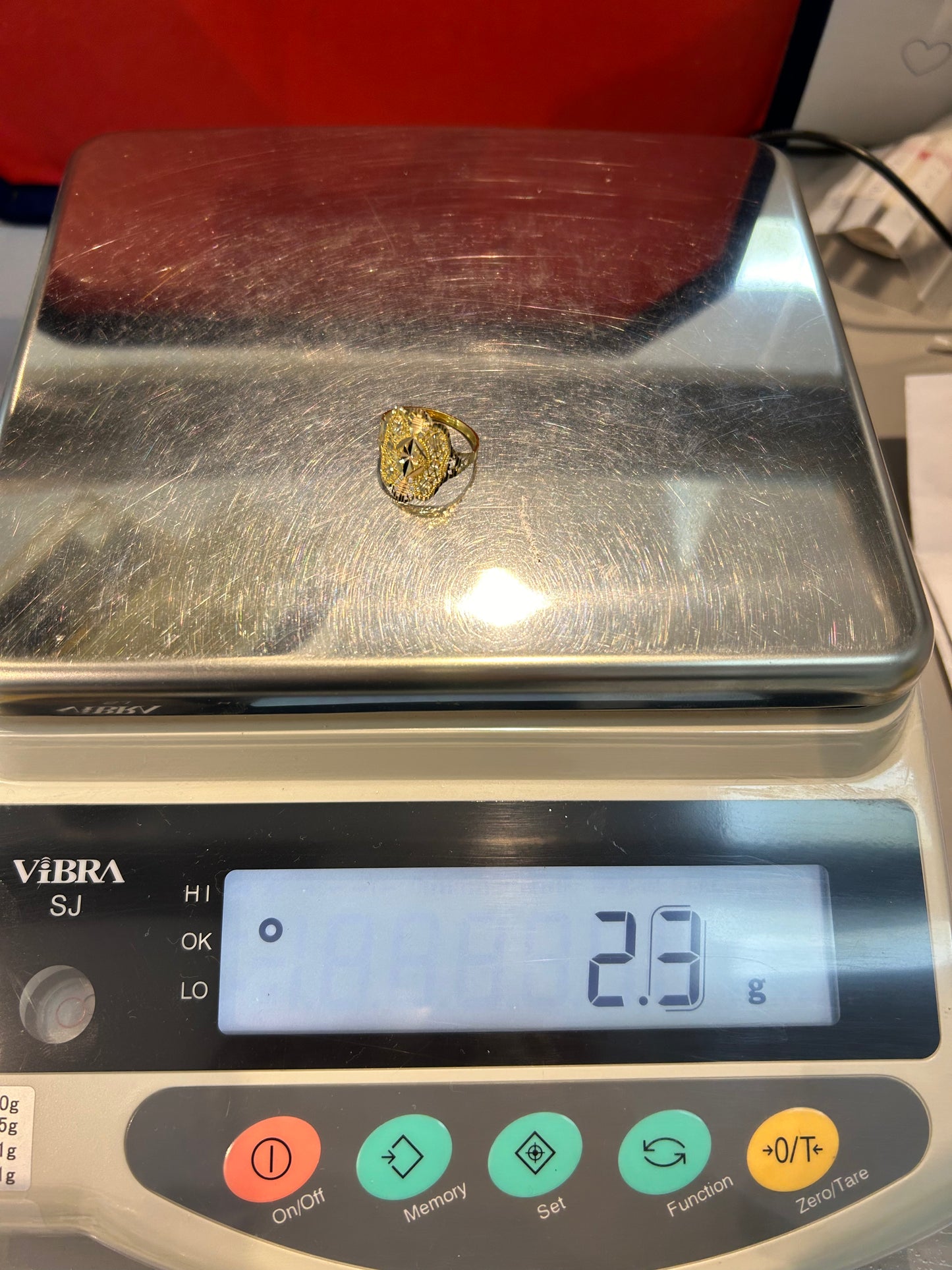 22ct Gold Ladies Ring – Size P½ (2.3g, Hallmarked)