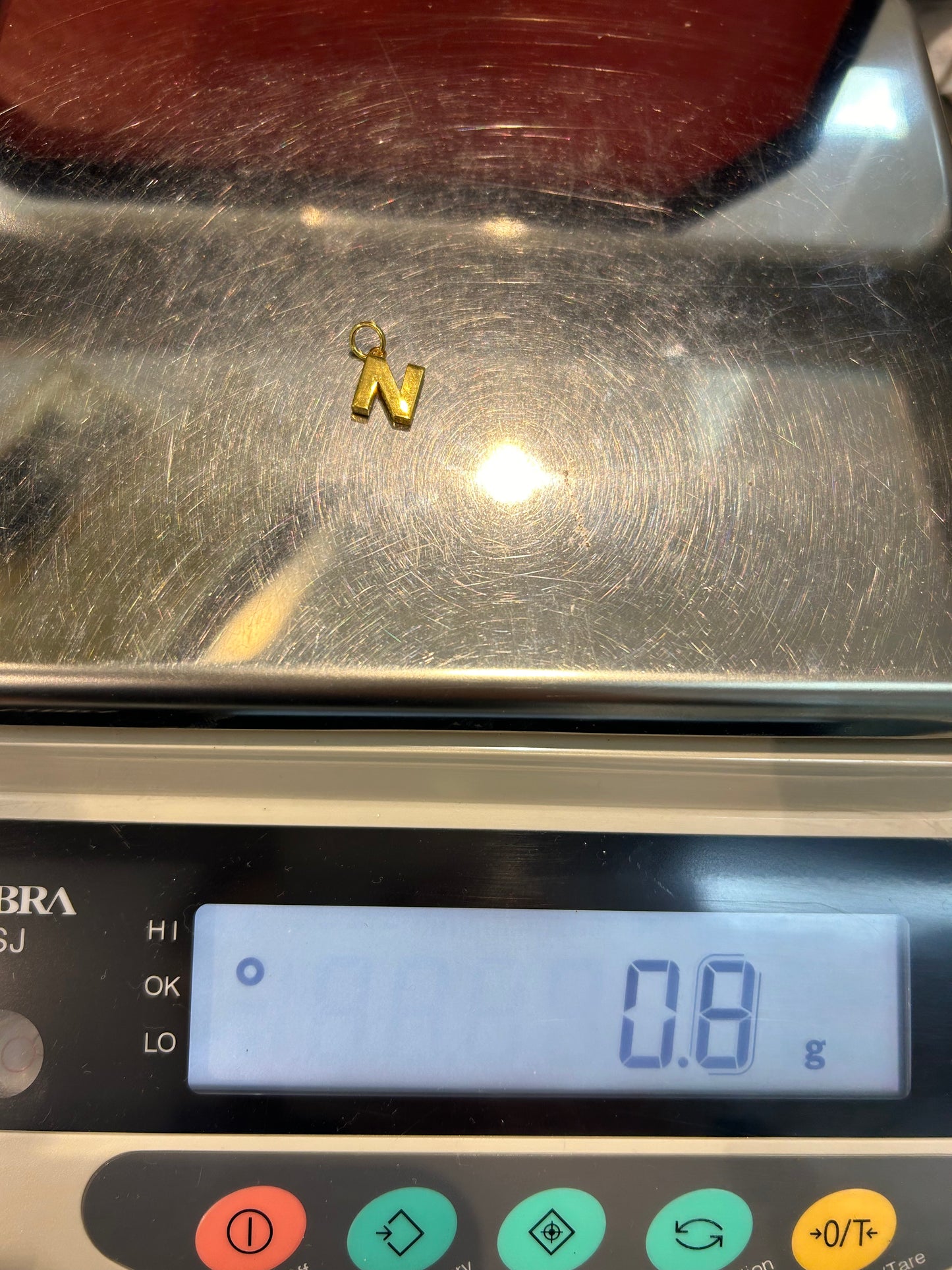 22ct Gold “N” Pendant – 0.8g