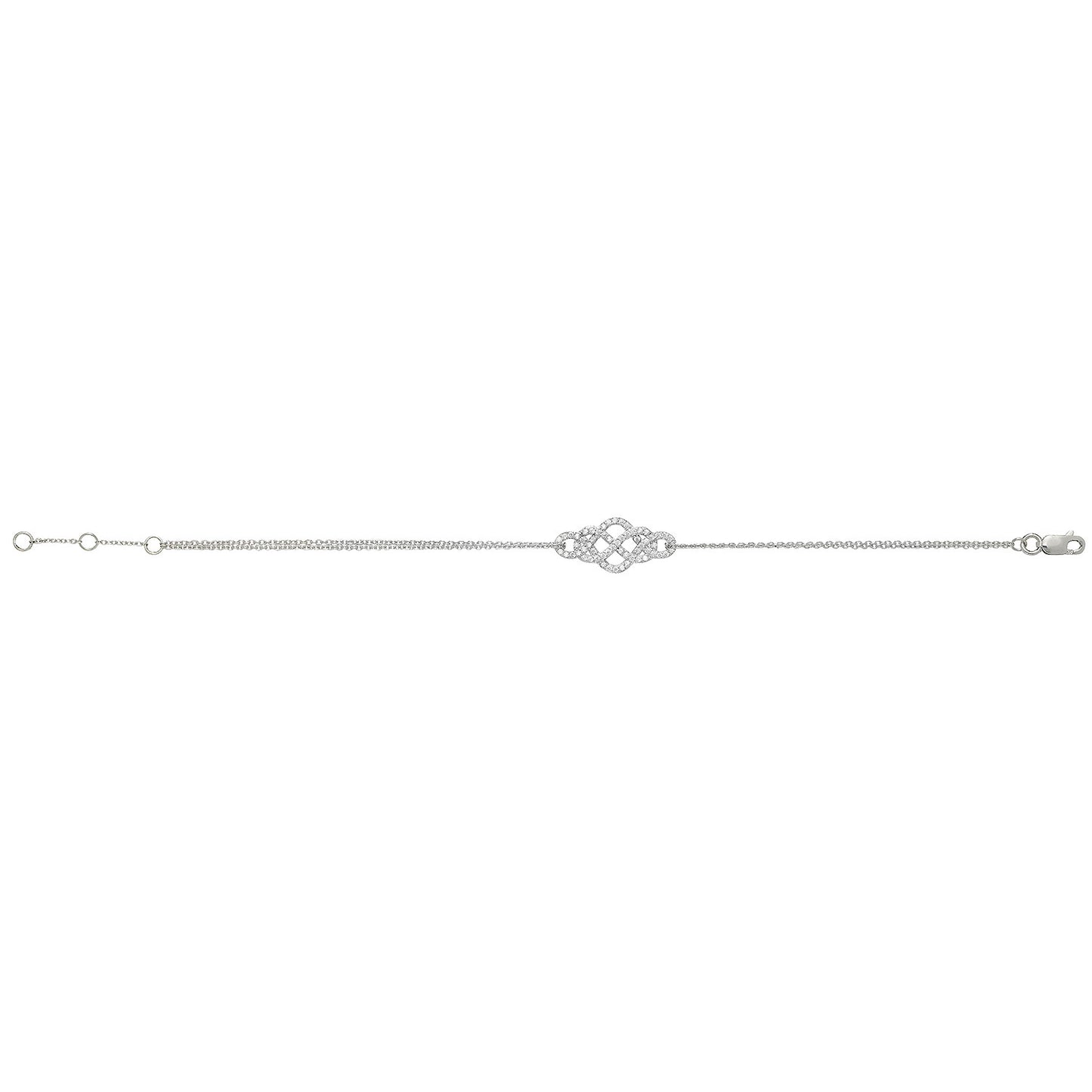 925 SILVER LADIES' CZ BRACELET