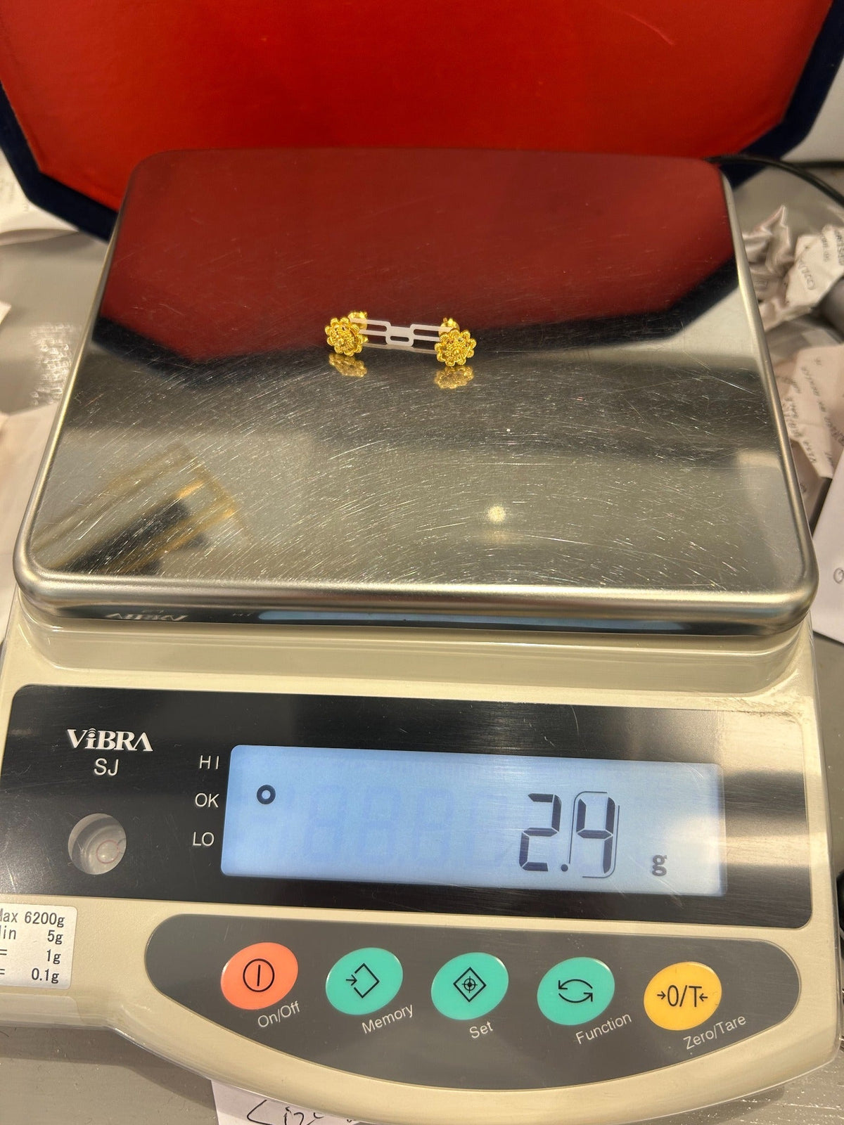 Scale photo showing 2.4g