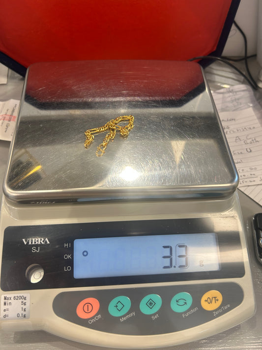 22ct gold baby bracelet