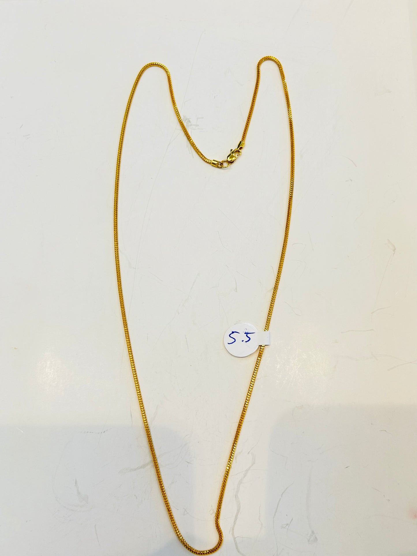 22ct Gold Chain 5.5 gram 20 inch Hallmarked