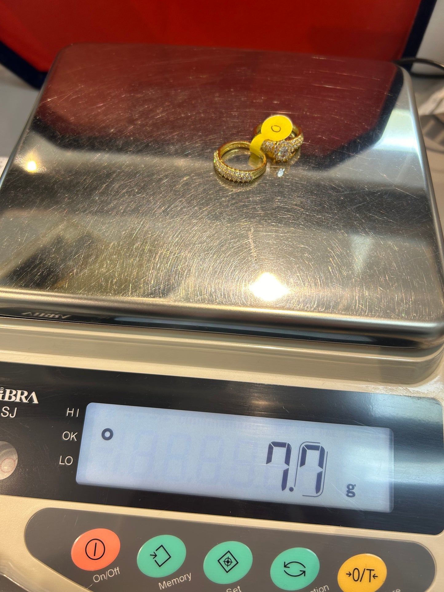 22ct Gold Ladies Double Set Ring – Size O (7.7g, Hallmarked)