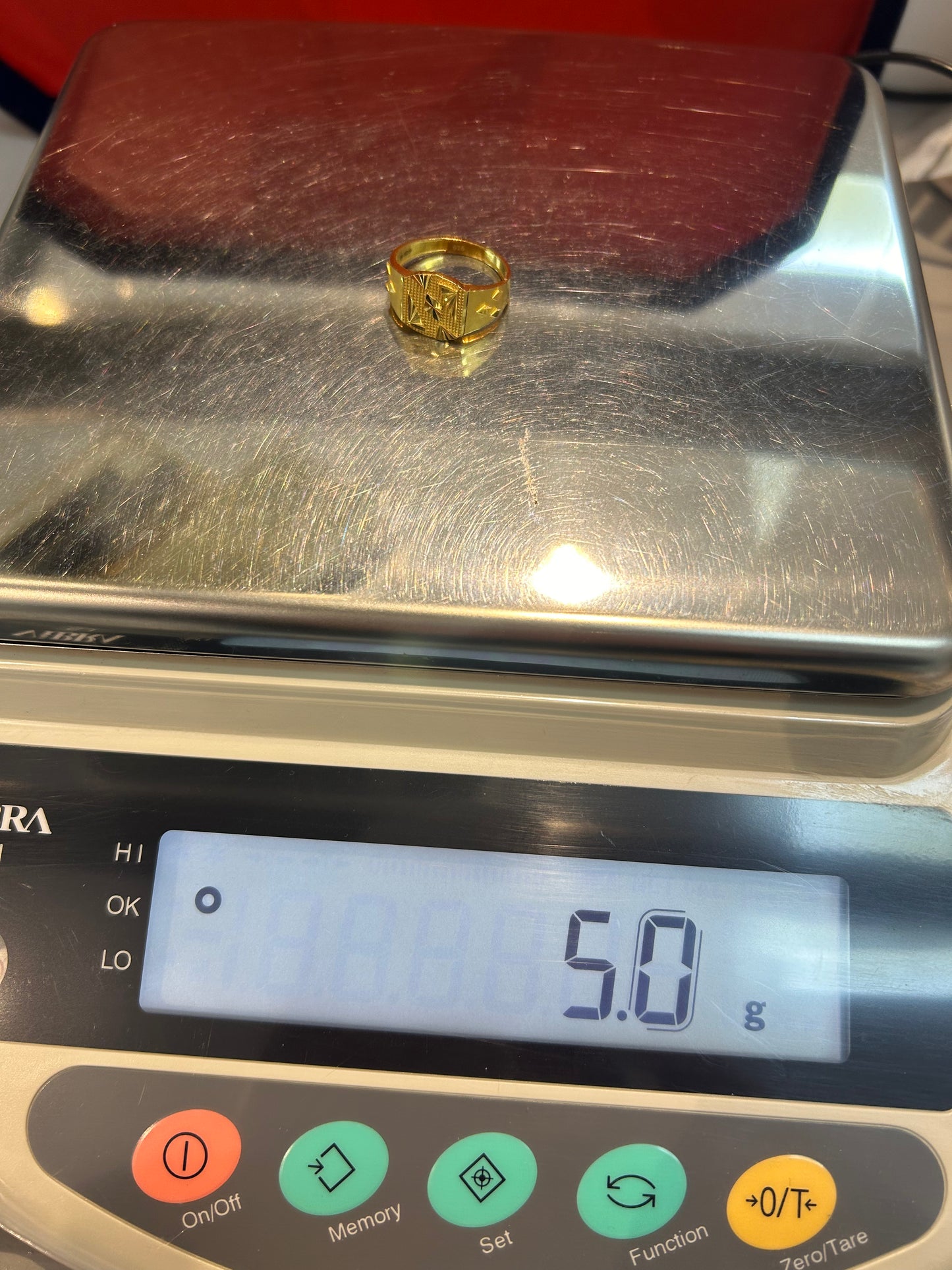 22ct Gold Men’s Ring – Size T (5.0g, Hallmarked)