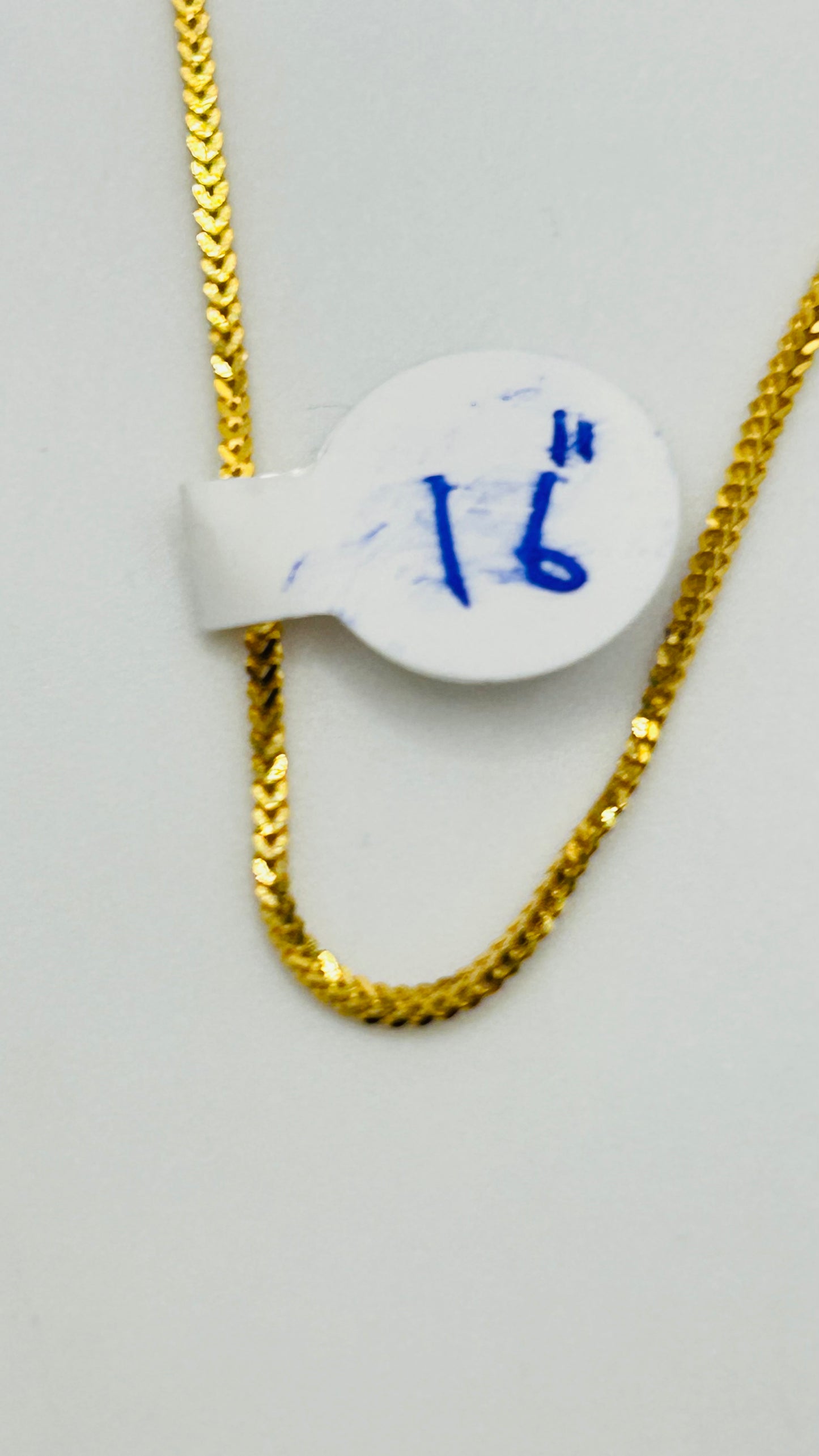 22ct Gold Chain – 16 Inch (3.8g, Hallmarked)