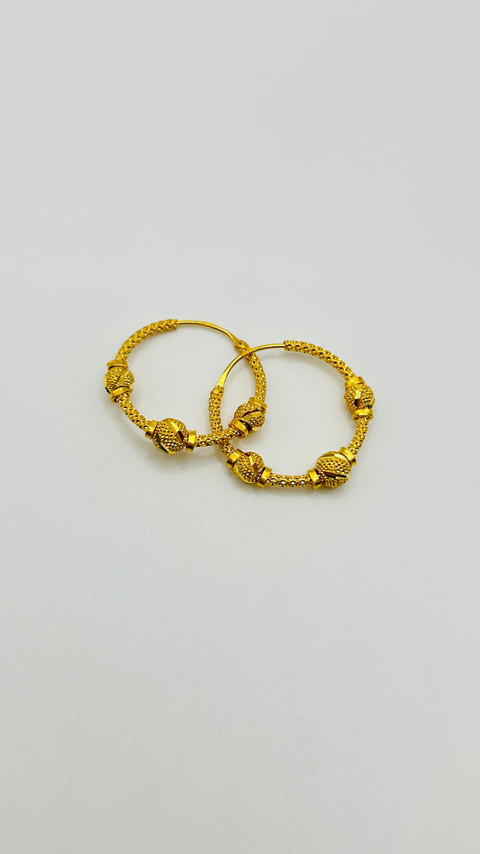 22ct Gold Earrings – 3.6g (Hallmarked)