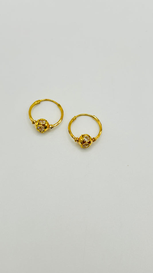 22ct Gold Earrings – 1.4g (Hallmarked)