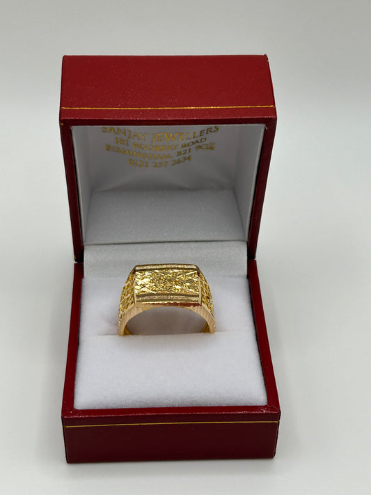 22ct Gold Men's Ring Size U 7.5 grams Hallmarked