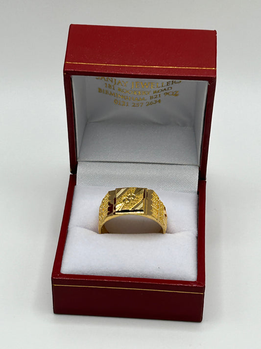 22ct Gold Ring Size U Hallmarked 6.7 grams