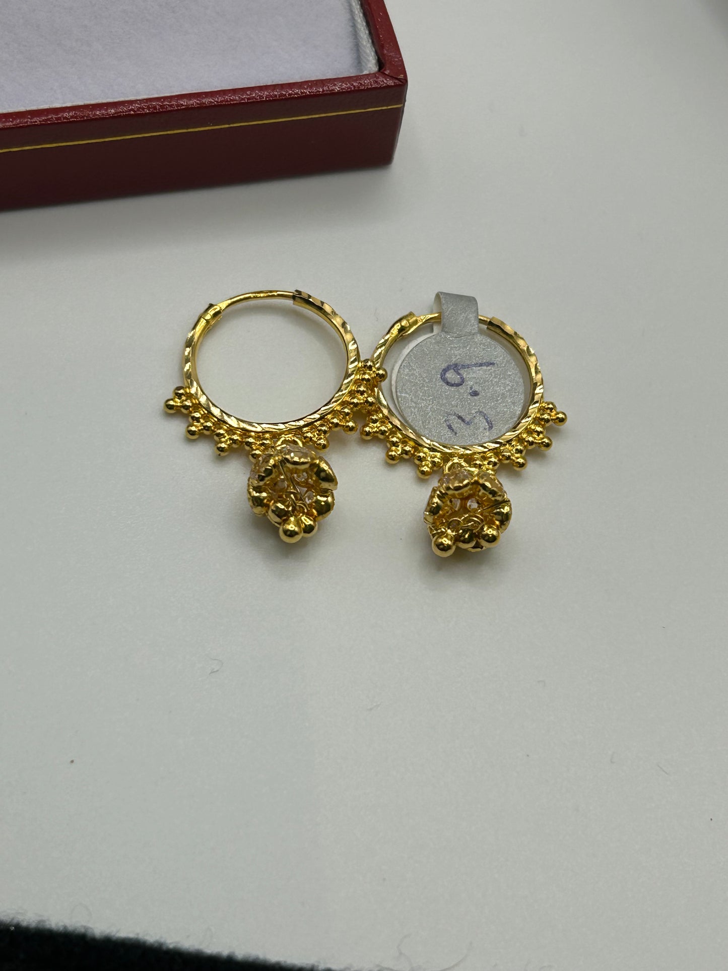 22ct Gold Earrings 3.9 grams Hallmarked