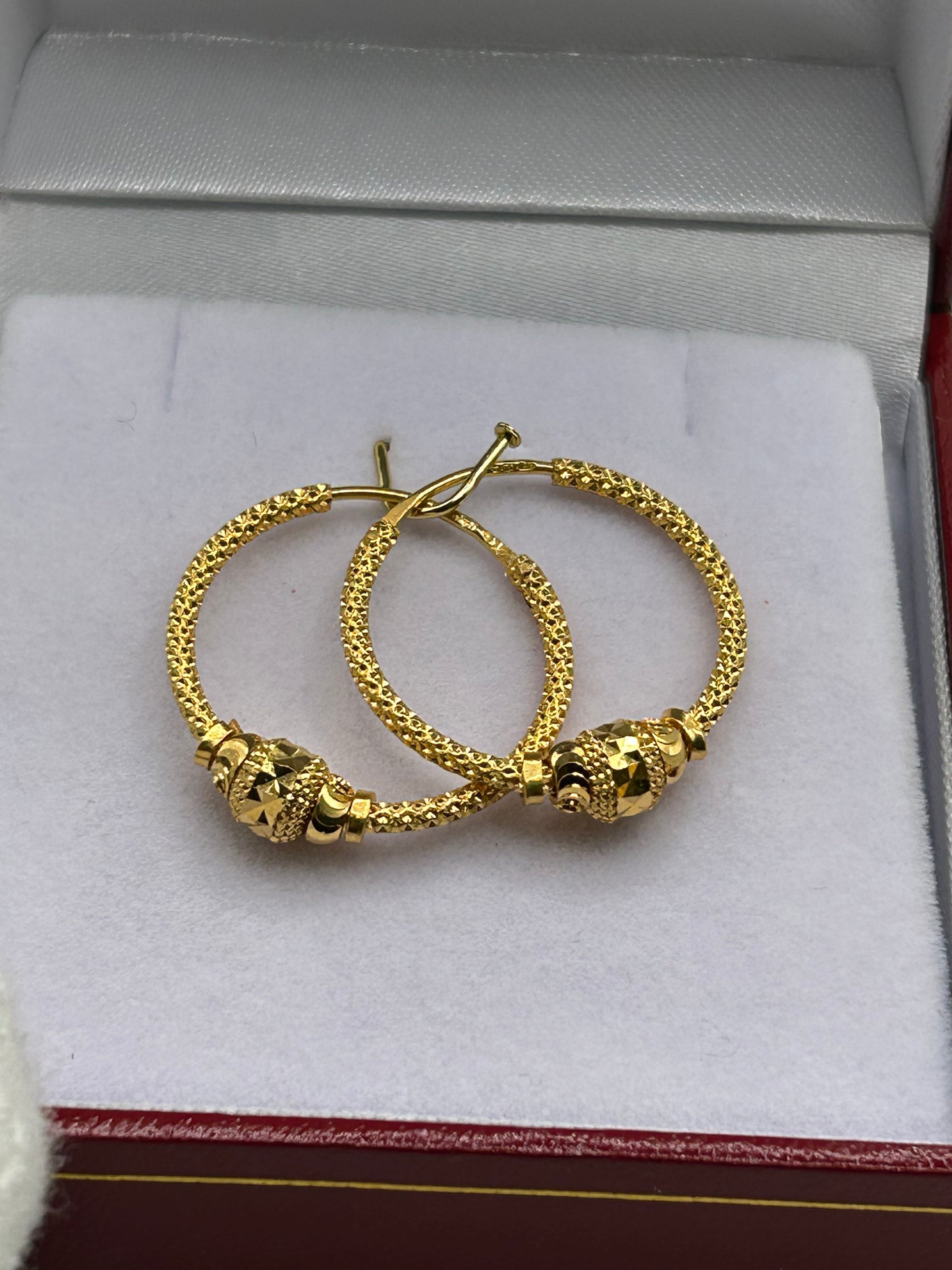 22ct Gold Earrings 3.6 grams Hallmarked