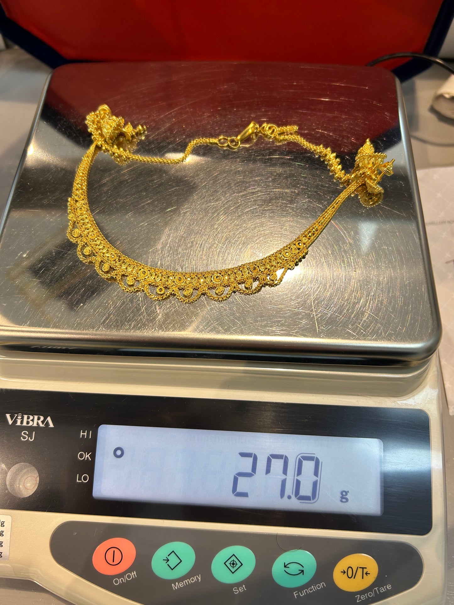 22ct Gold Bridal Set – Necklace and Matching Earrings – 27.0g (Hallmarked)