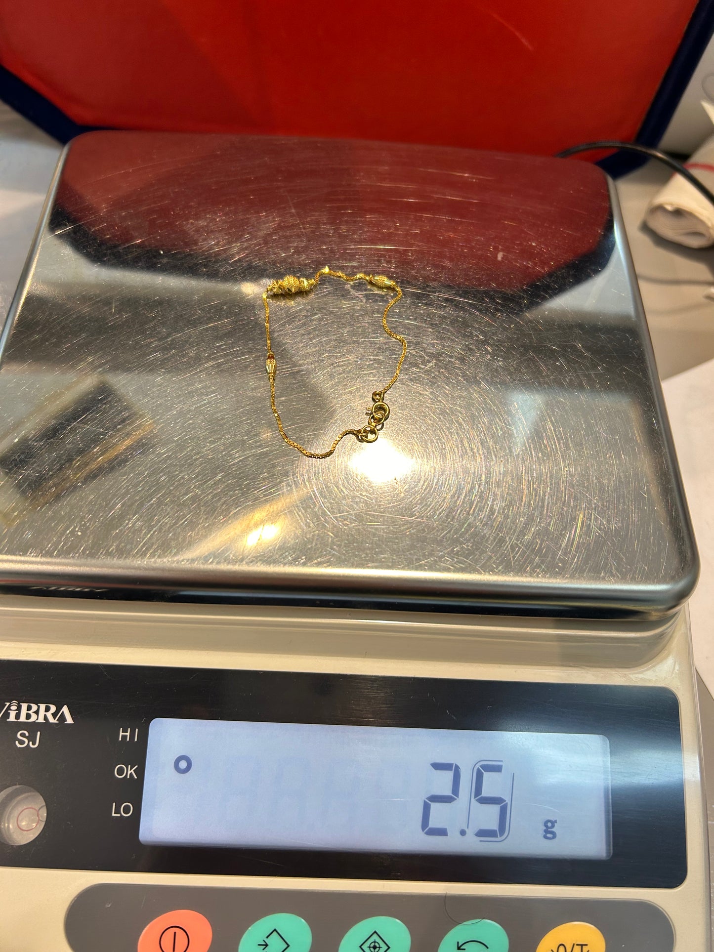 22ct Gold Ladies Bracelet – 2.5g – 7 Inch (Hallmarked)