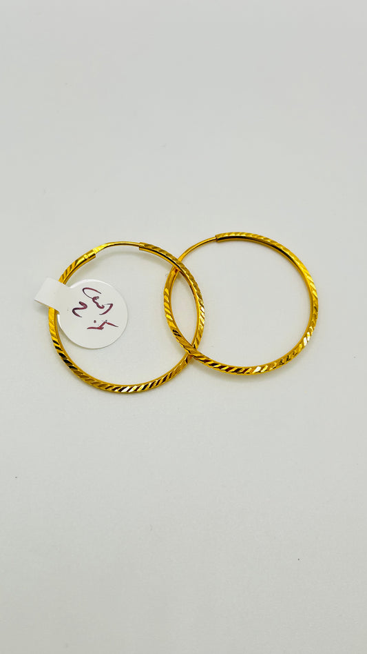 22ct Gold Earrings – 2.5g (Hallmarked)