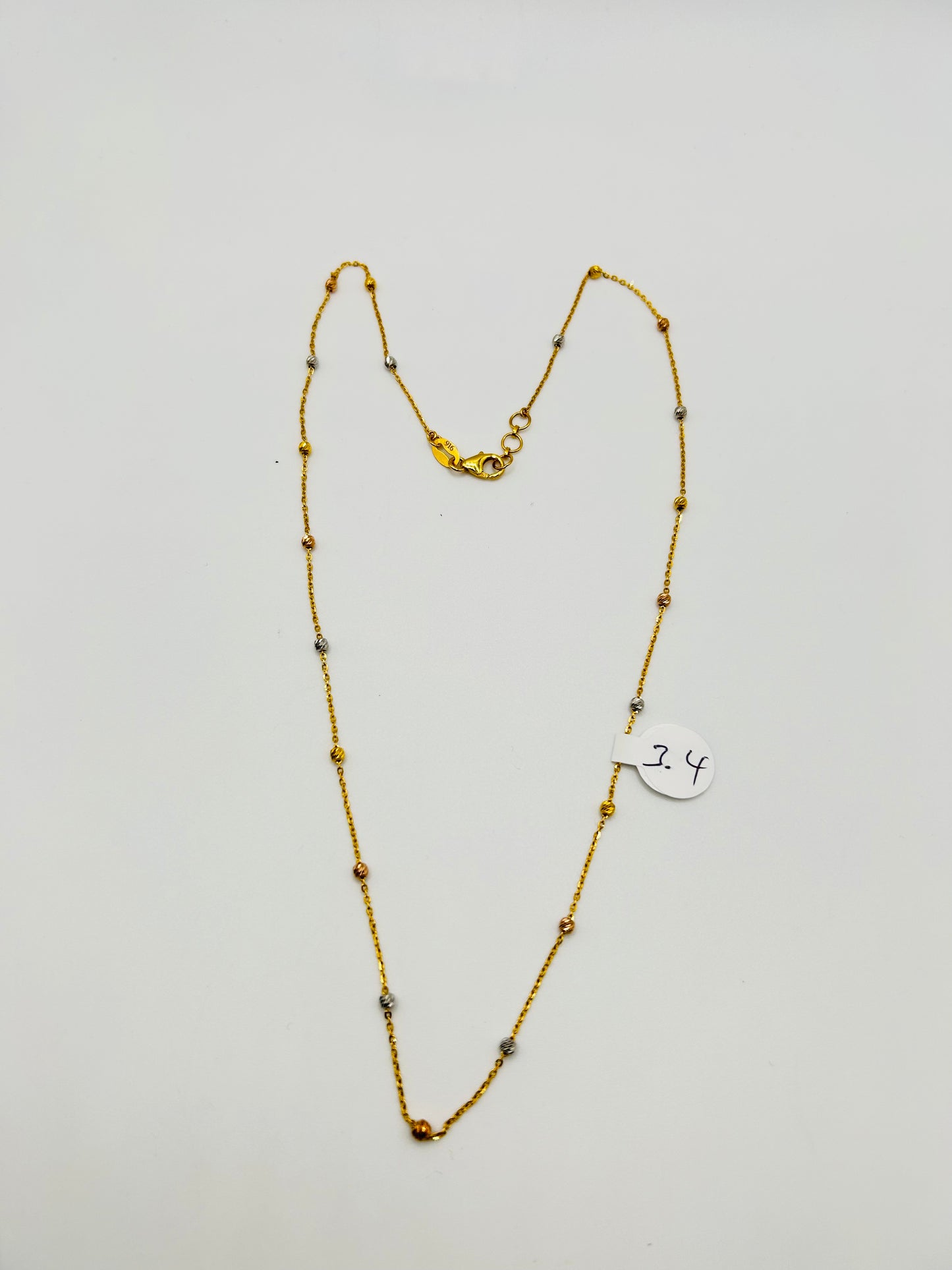 22ct Gold Chain – 3.4g – 18 Inch (Hallmarked)