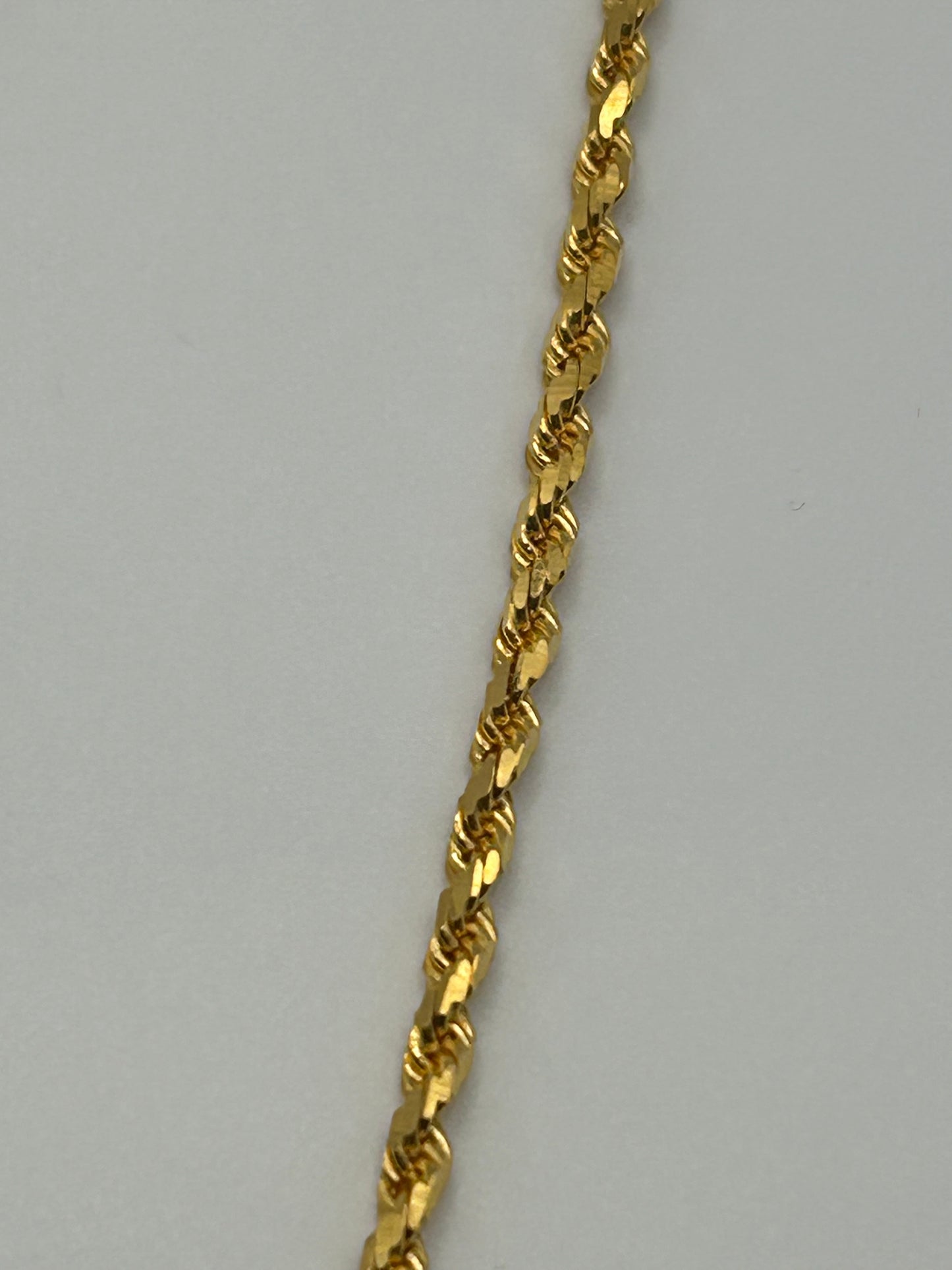 Luxurious 22ct Solid Gold Rope Chain - 27.9 grams, 23 Inches (Hallmarked)