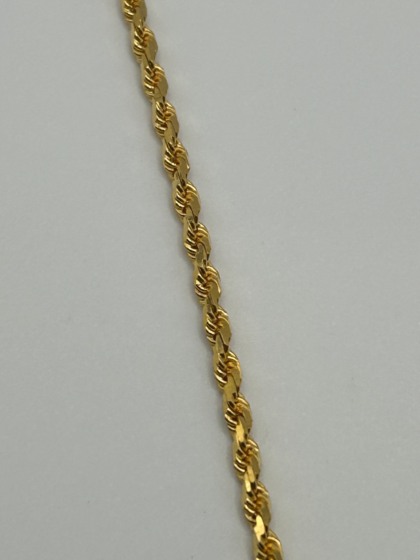 Luxurious 22ct Solid Gold Rope Chain - 27.9 grams, 23 Inches (Hallmarked)