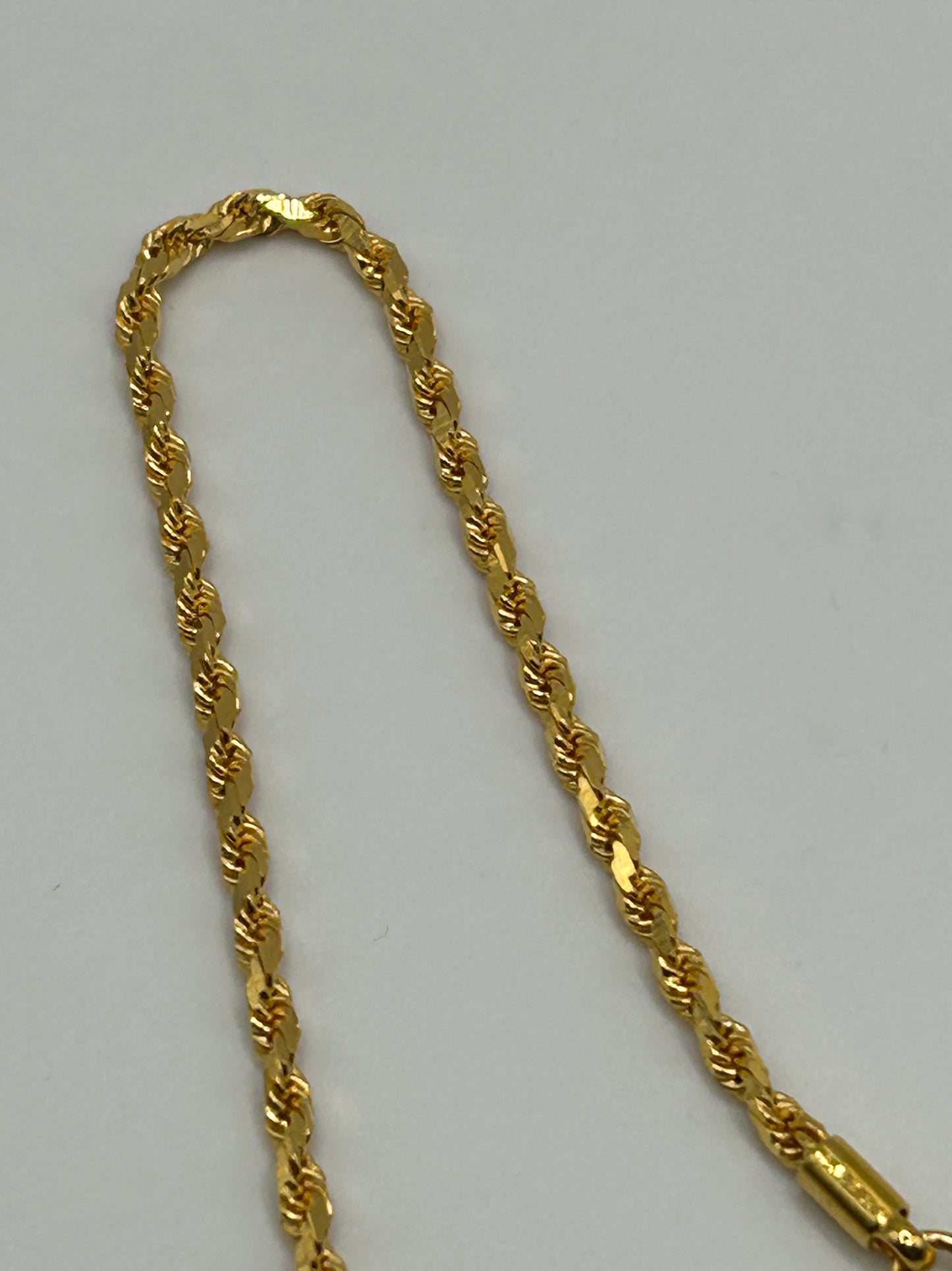 Luxurious 22ct Solid Gold Rope Chain - 27.9 grams, 23 Inches (Hallmarked)