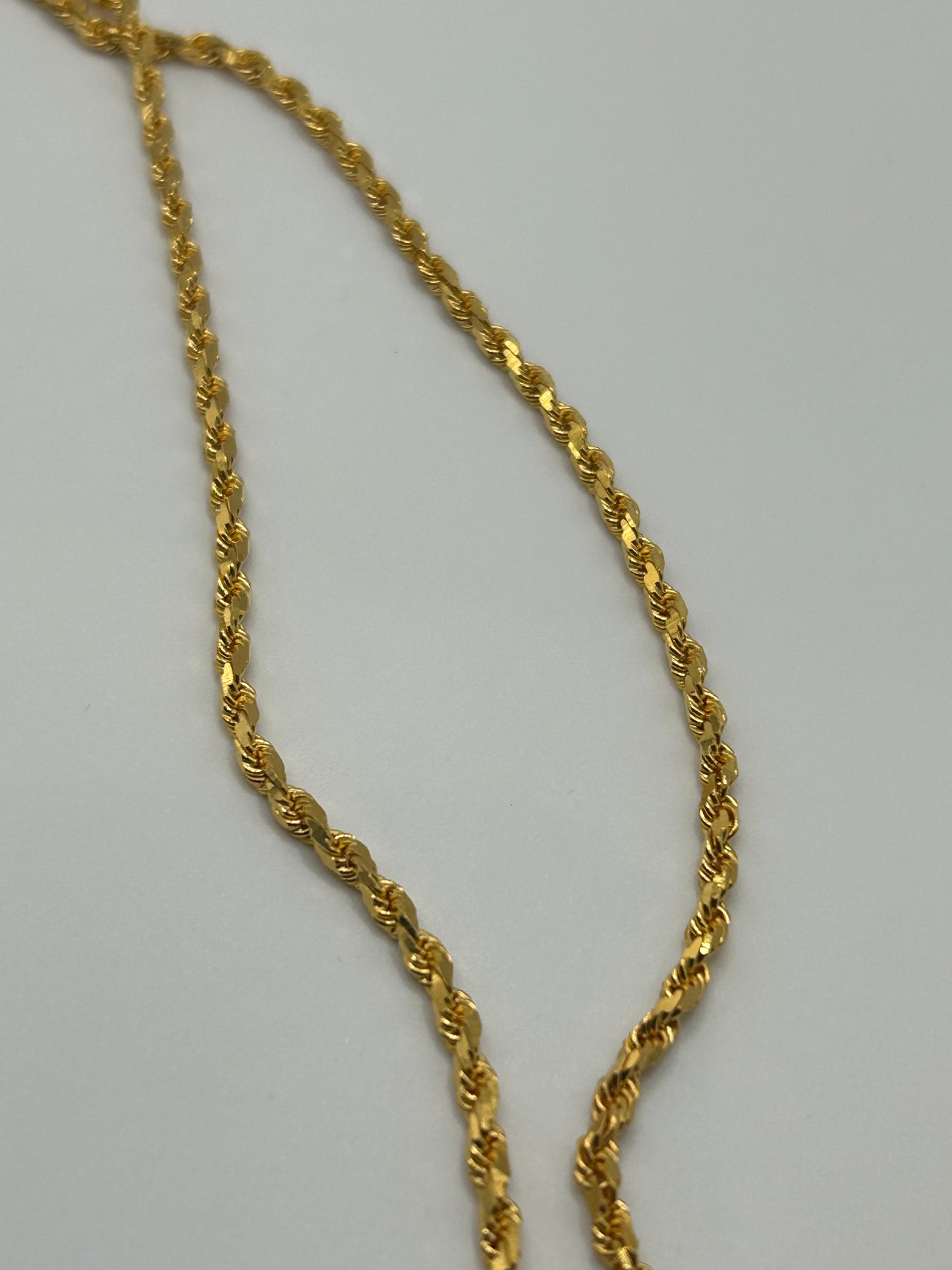 Luxurious 22ct Solid Gold Rope Chain - 27.9 grams, 23 Inches (Hallmarked)