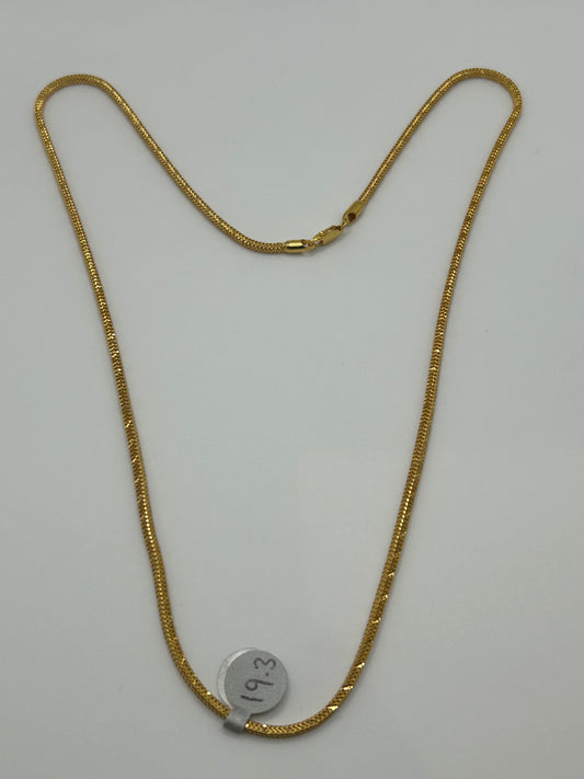 Classic 22ct Gold Chain - 19.3 grams, 22 Inches (Hallmarked)