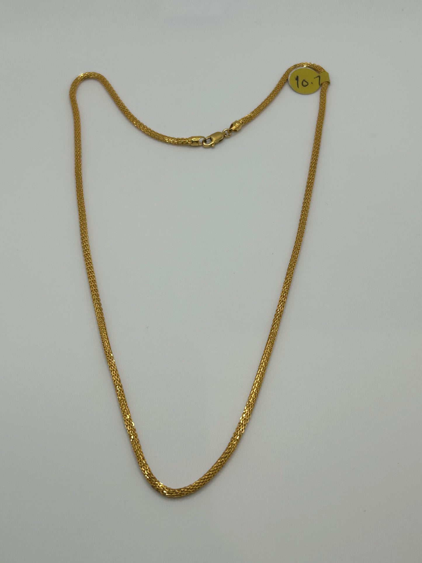 Elegant 22ct Gold Chain - 10.7 grams, 20 Inches (Hallmarked)