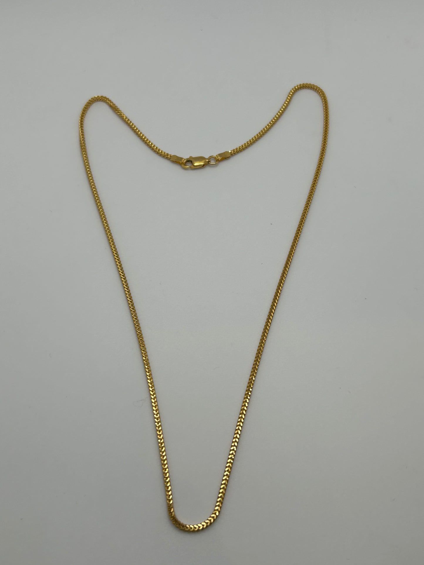 22ct Gold Chain - 9.0 grams, Solid, 18 Inch Hallmarked