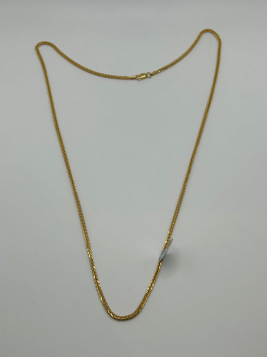 22ct Gold Chain - 9.5 grams, Solid, 22 Inch Hallmarked