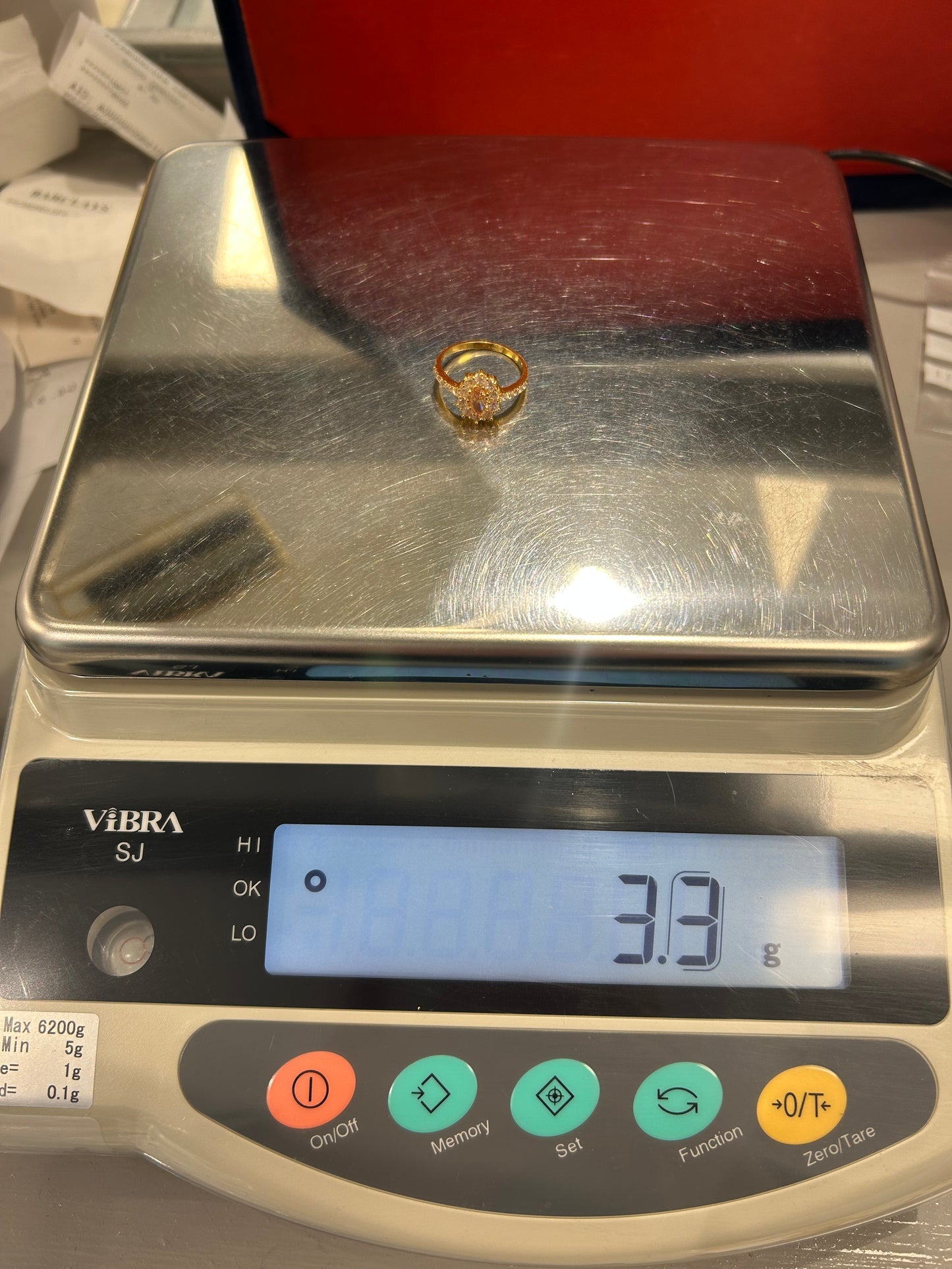22ct Gold Ladies Ring – 3.3g – Size N½ (Hallmarked)