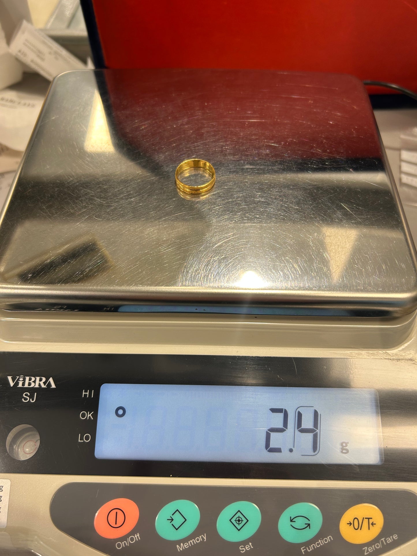 22ct Gold Ladies Band – 2.4g – Size L (Hallmarked)