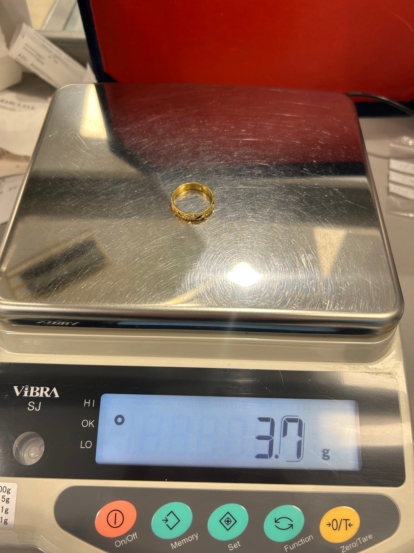 22ct Gold Ladies Band – 3.7g – Size P½ (Hallmarked)