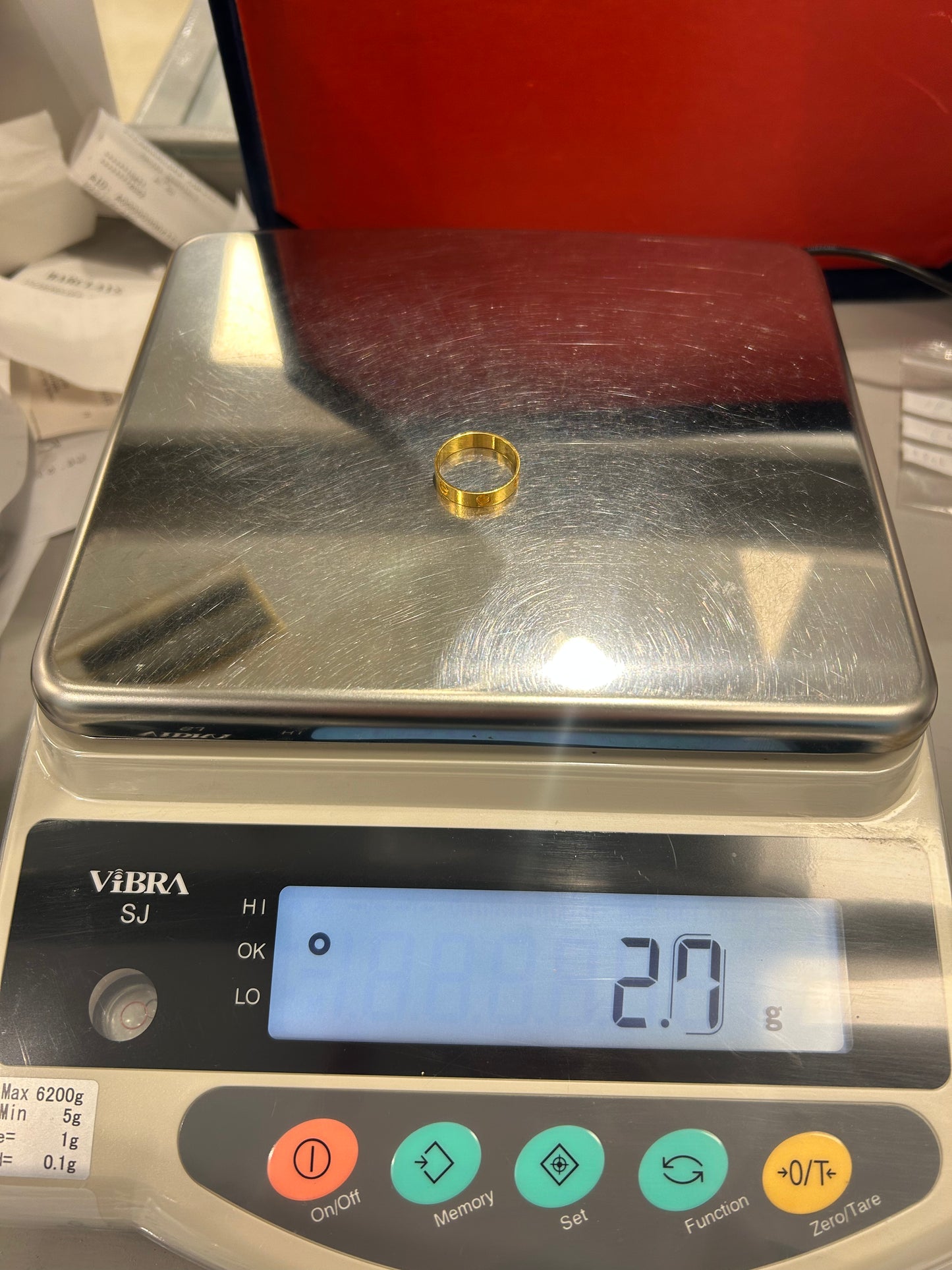 22ct Gold Ladies Band – 2.7g – Size N (Hallmarked)