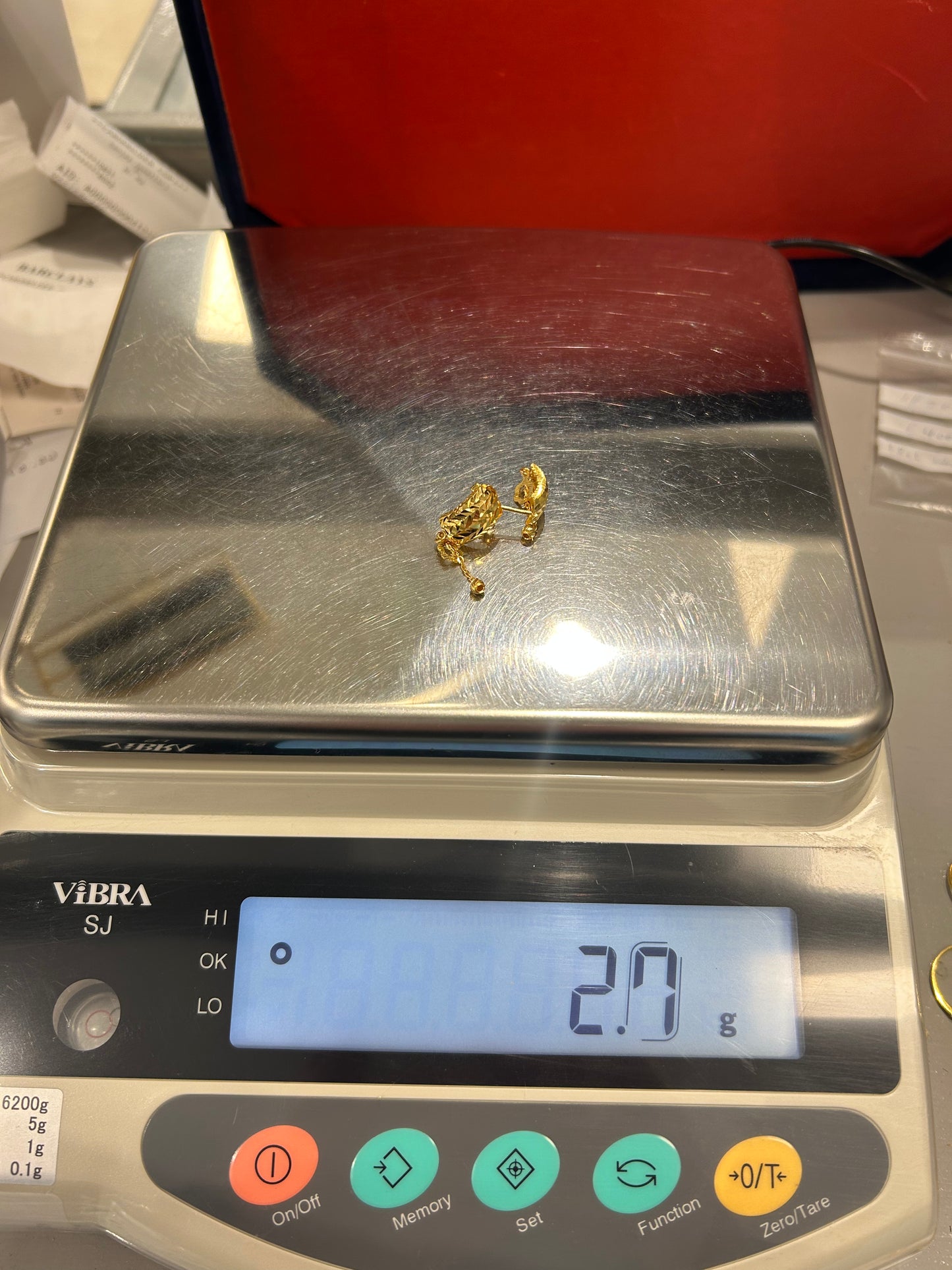 22ct Gold Stud Earrings – 2.7g (Hallmarked)