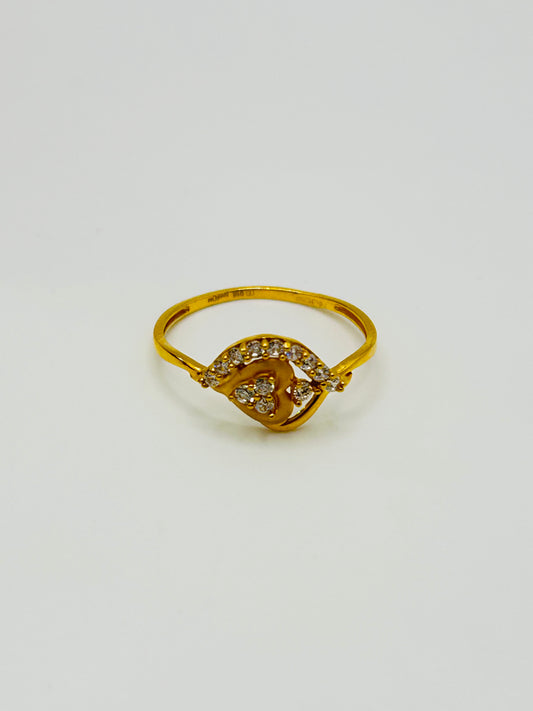 22ct Gold Ladies Ring – 1.6g – Size N (Hallmarked)