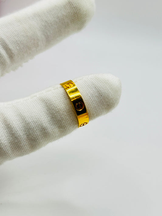 22ct Gold Ladies Band – 2.7g – Size N (Hallmarked)