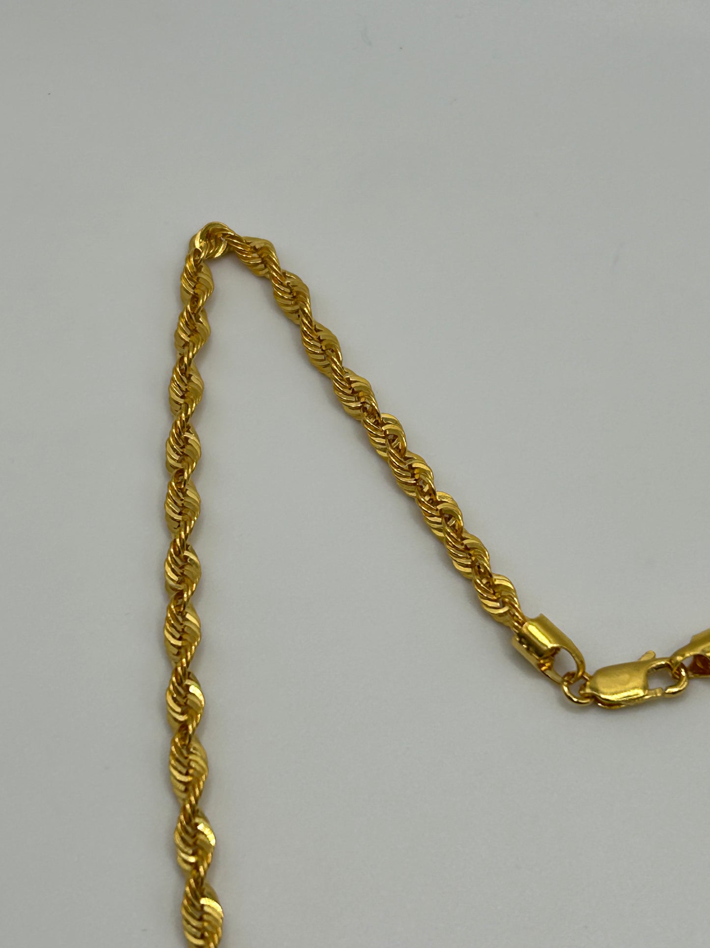 22ct Gold Rope Chain 10.4 grams Hallmarked Hollow